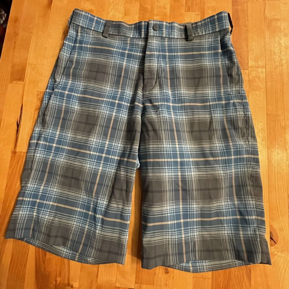 Nike Golf Short Tour Performance Plaid Golf Casual Active Athleasure Mens 30